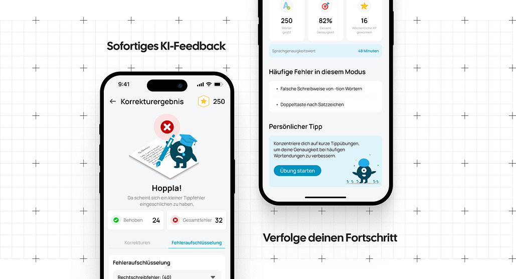 App TextMentor5 Feedbackfunktion der App TextMentor