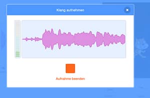 Sprachaufnahme in Scratch