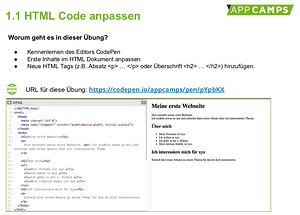 HTMl Code anpassen
