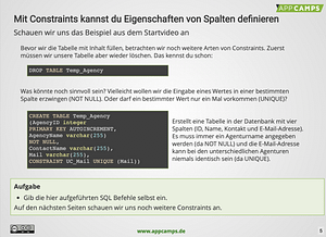 Sitzung 4: Datenbanken anlegen