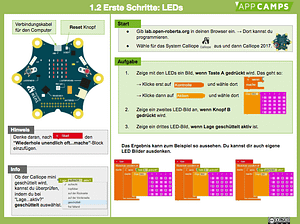 Calliope mini mit dem NEPO-Editor