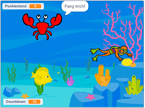 Unterwasserwelt in Scratch