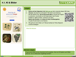 Lernkarte zu KI und Bilder