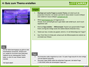 Quiz erstellen