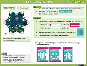 Calliope Lernkarten Makecode