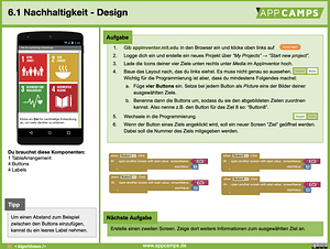 Nachhaltigkeits App von App Camps