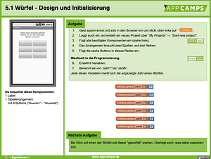 Lernkarte Würfel App