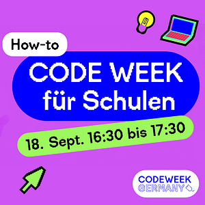 Code Week für Schulen Infotermin