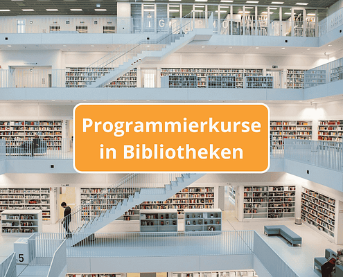 Bibliothek Architektur, Text Programmierkurse in Bibliotheken