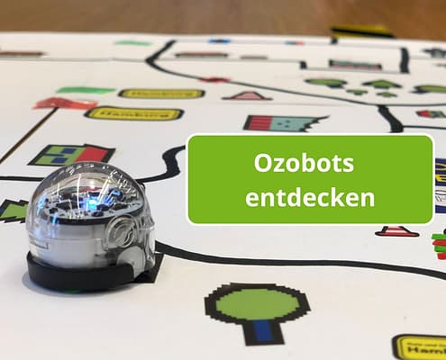 Ozobot auf einer Strecke