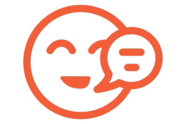 Icon Smiley mit Sprechblase
