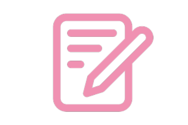 Icon Notepad mit Stift