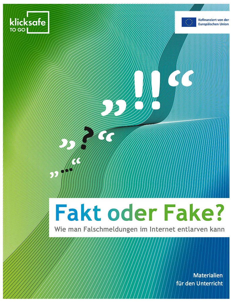 Klicksafe Material zu Fake News