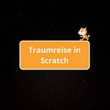Sternenhimmel mit Text Traumreise in Scratch