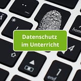 Datenschutz im Unterricht, Tastatur mit Fingerabdruck
