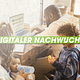 Familie mit Rechner