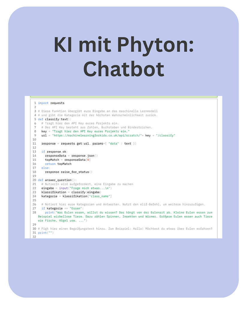 Python Chatbot KI mit Python: Chatbot