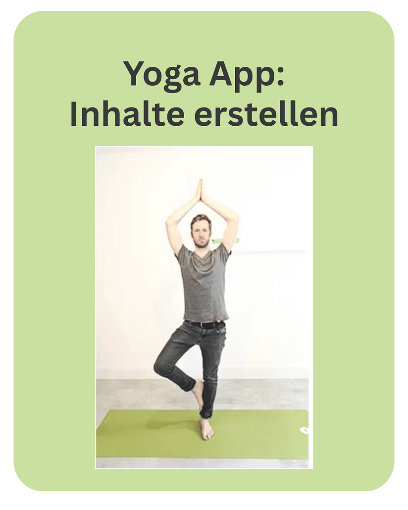 Yoga 2 Einfache Yoga App programmieren und Inhalte erstellen: Beispiellernkarte der Unterrichtseinheit