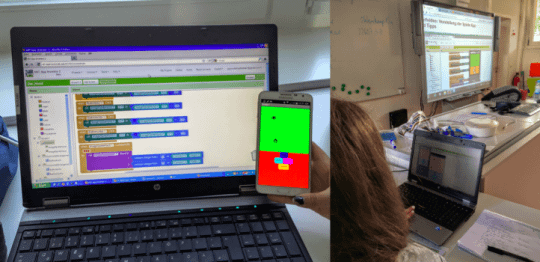 App Entwicklung Editor und SchülerInnen
