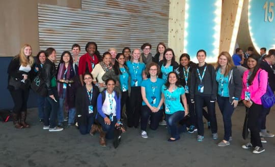 Gruppenbild mit Mädchen